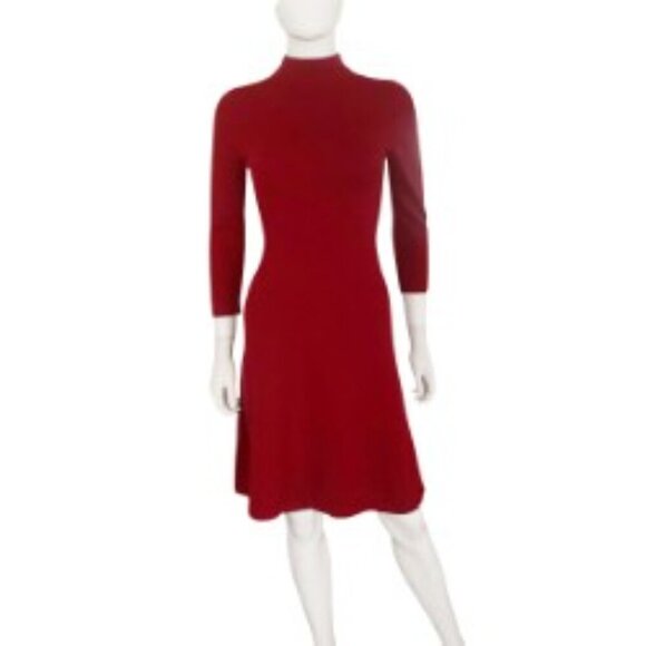 Forte Mock Neck Cashmere Sweater Dress XSmall - Picture 1 of 5